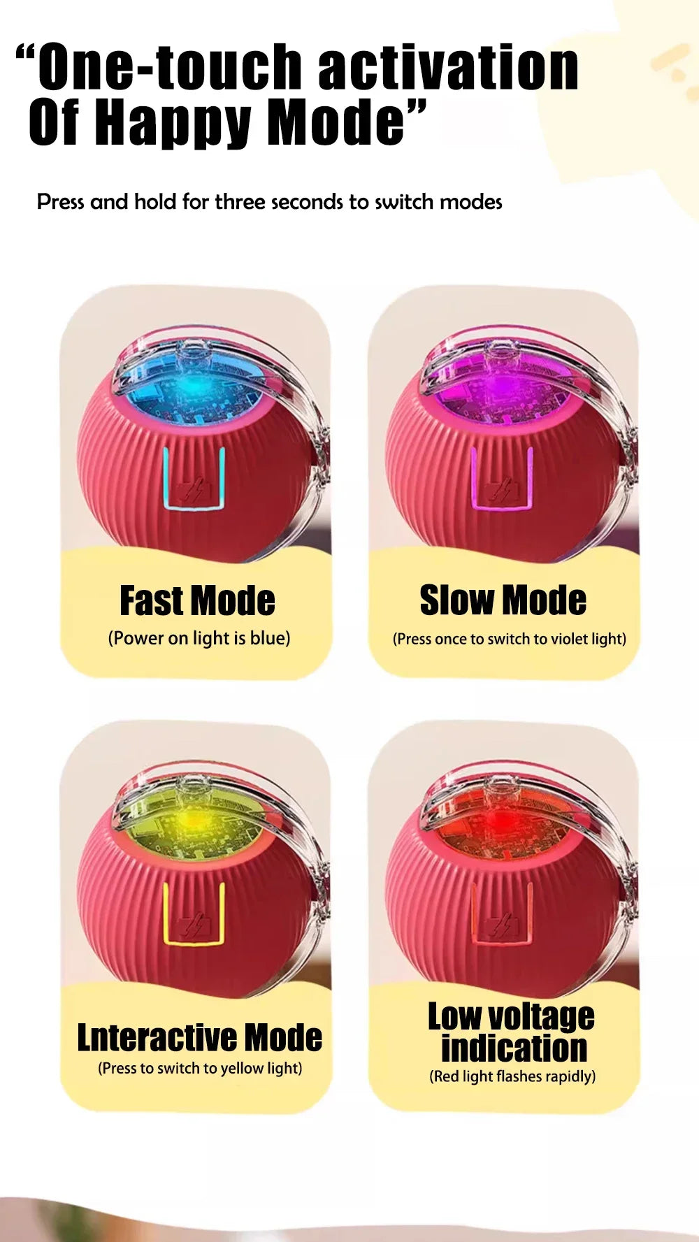 interactive robotic pet ball toy